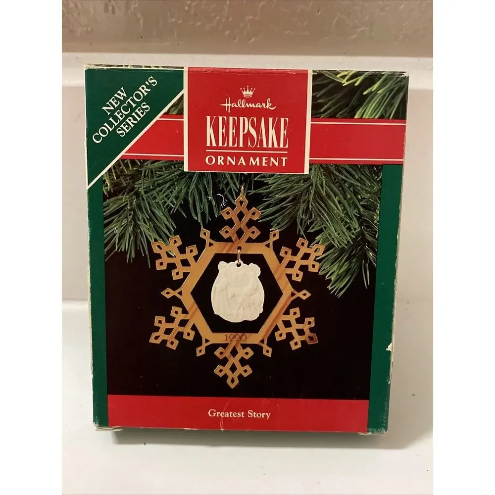 1990 Hallmark Keepsake Ornament Greatest Story Collector's Series Nativity Scene